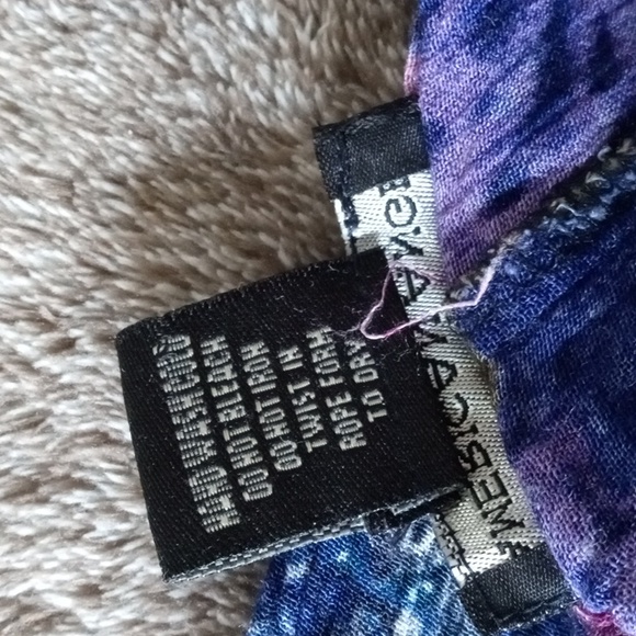 Vintage 90s Mixed Print Rayon Dress - Picture 8 of 9